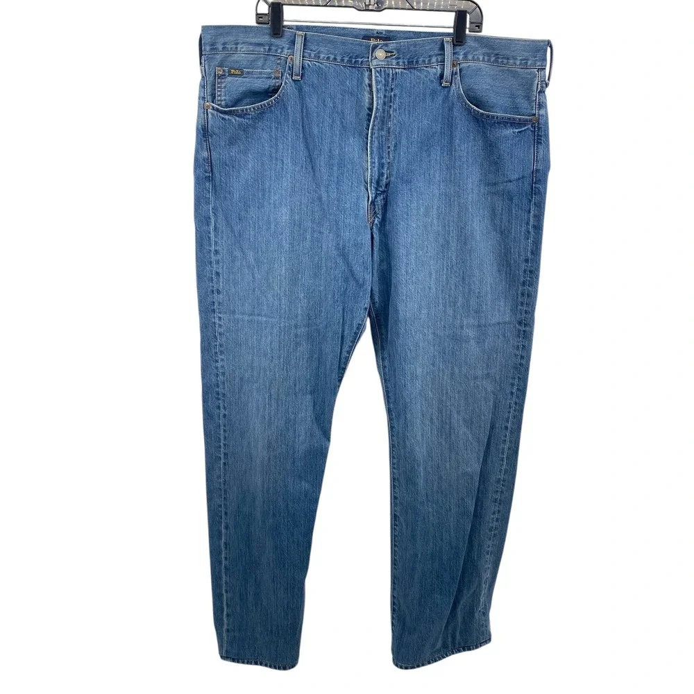 Polo‎ Ralph Lauren Jeans Mens 42x33 Blue Straight Leg Denim Authentic Goods - Picture 2 of 9